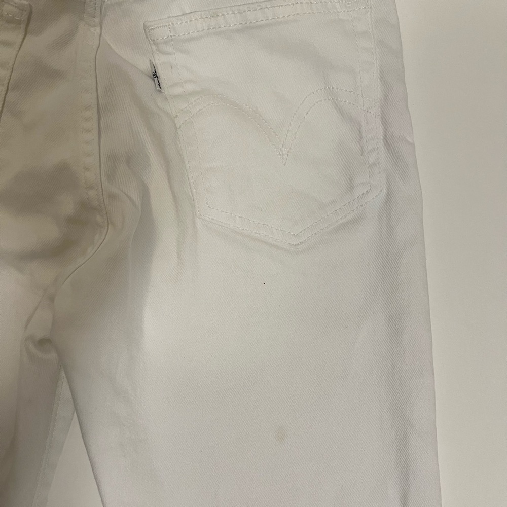 Levi’s White Jeans Denim - High Rise Straight Wedgie - Picture 8 of 10